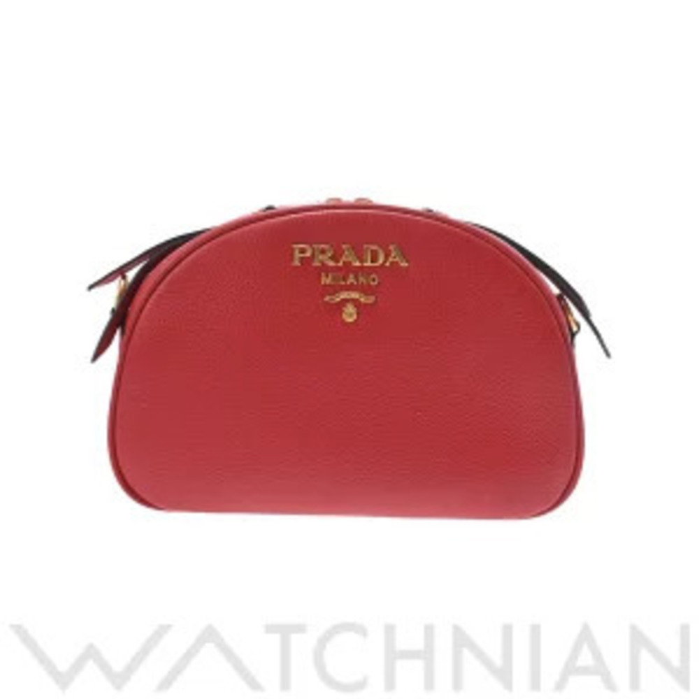 Prada Odette Saffiano leather bag Red